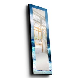 Wallity 40120MA-028 Espejo Decorativo 40x120cm Madera de Pino